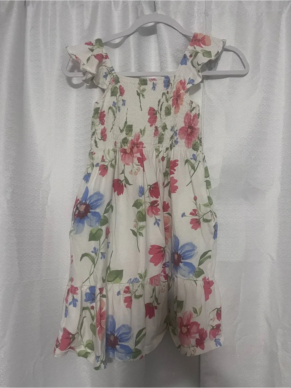 Girls' Old Navy Floral Sundress with pockets. L (10/12)
